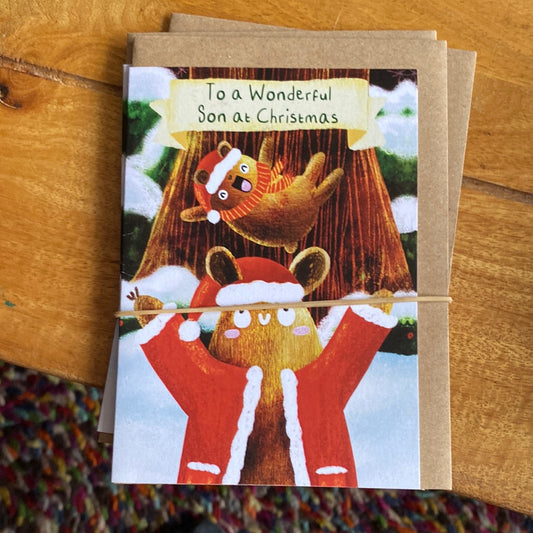 Son Christmas Card - Dandelion Stationery