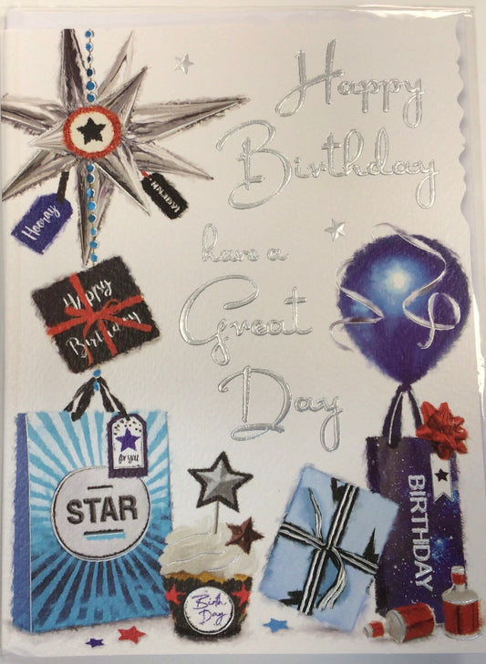 Male Birthday Card - Jonny Javelin