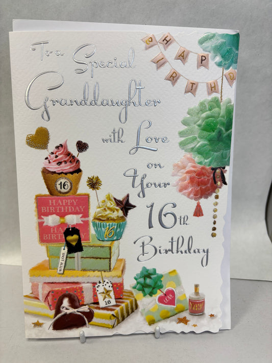 Granddaughter 16 Birthday Card - Javelin