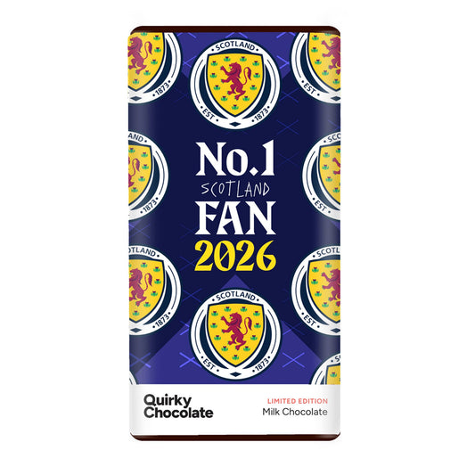 Scottish Football Licensed Bar - No.1 Fan, Milk Chocolate