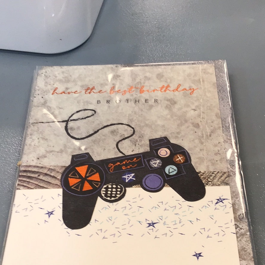 Brother birthday card cinnamon aitch