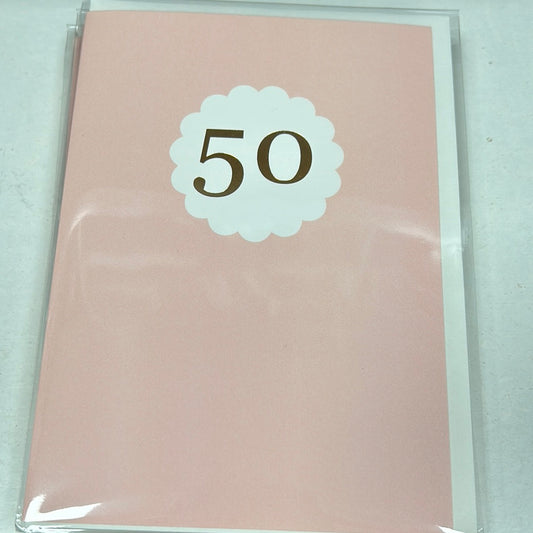 Age 50 Birthday Card - Megan Claire