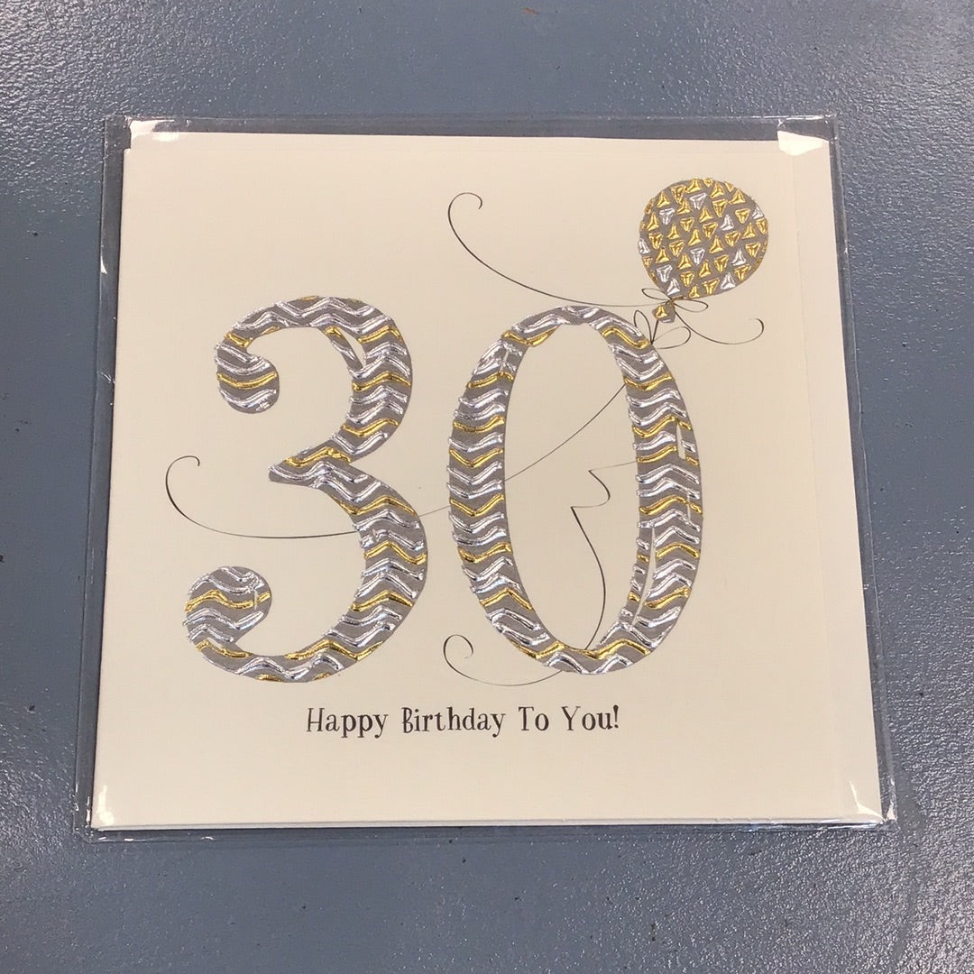 30th Birthday Card - WJB