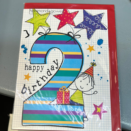 2nd Birthday Card - H&G