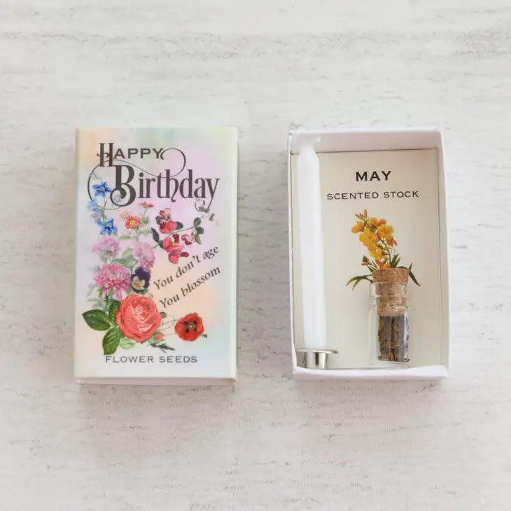 Happy Birthday Birth Seed Month Matchbox Collection