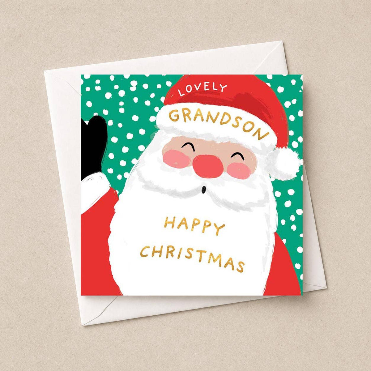 Grandson Christmas Card - Santa Claus
