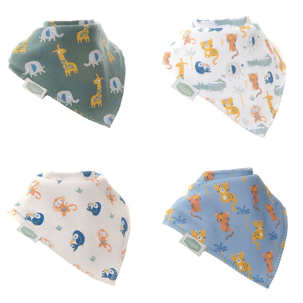Savanna Animals Bib Set - Savanna - Animals - Bib -Baby Gift