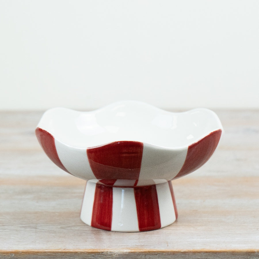 Candy Stripe Christmas Bowl, 20cm