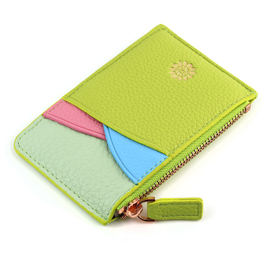 Lime mix card purse