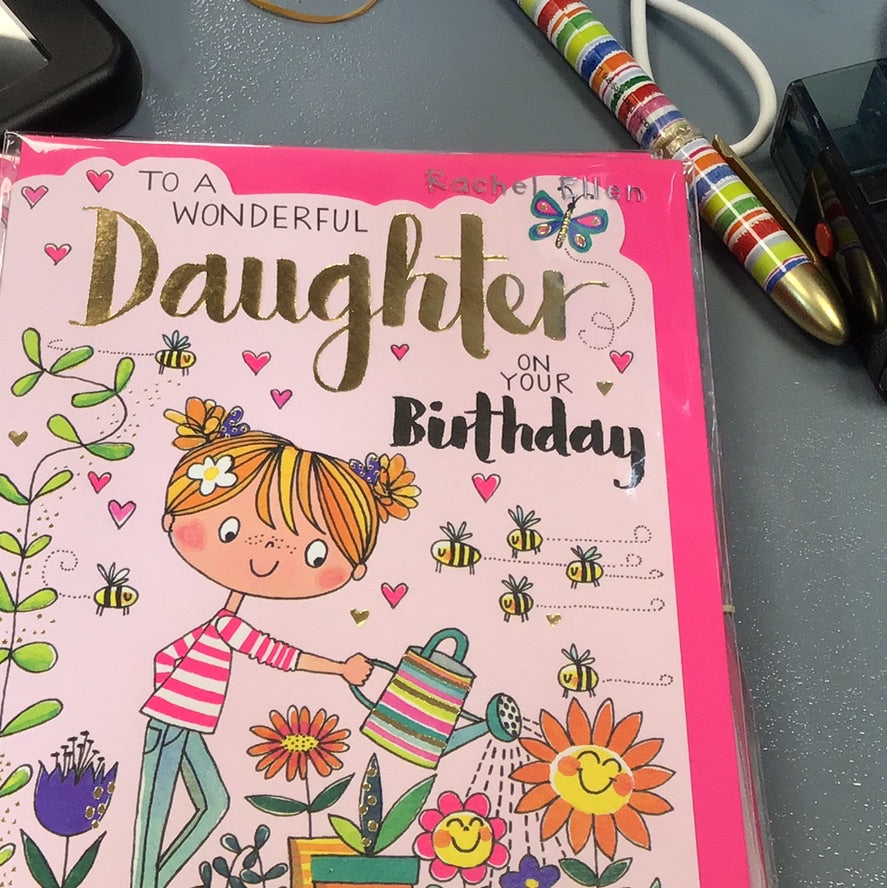 Daughter Birthday Card - Rachel Ellen - Fred & Ginger