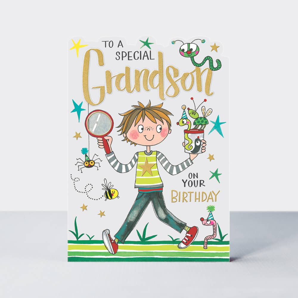 Grandson Birthday card - Rachel Ellen