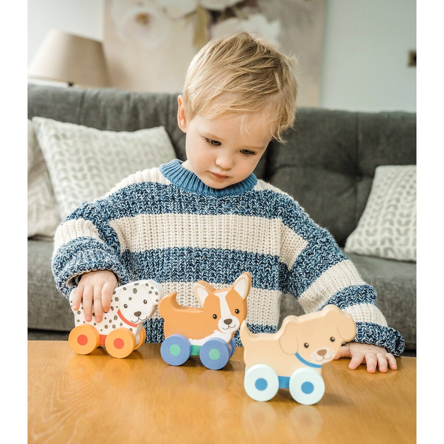 Wooden Puppy Push Toys