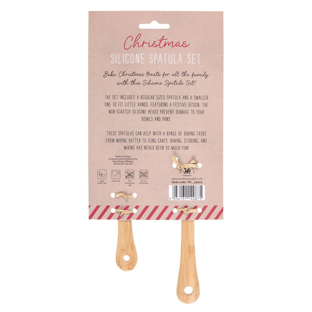 Santa's Helper Silicone Christmas Spatula Set