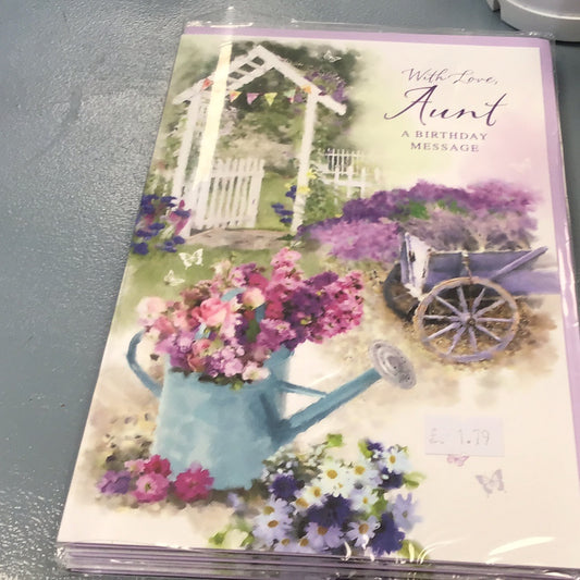 Aunt birthday card Simon Elvin