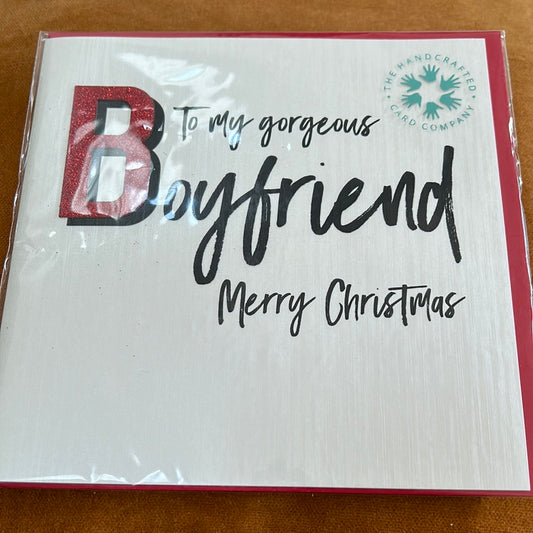 Boyfriend Christmas Card - Handcrafted Card Co
