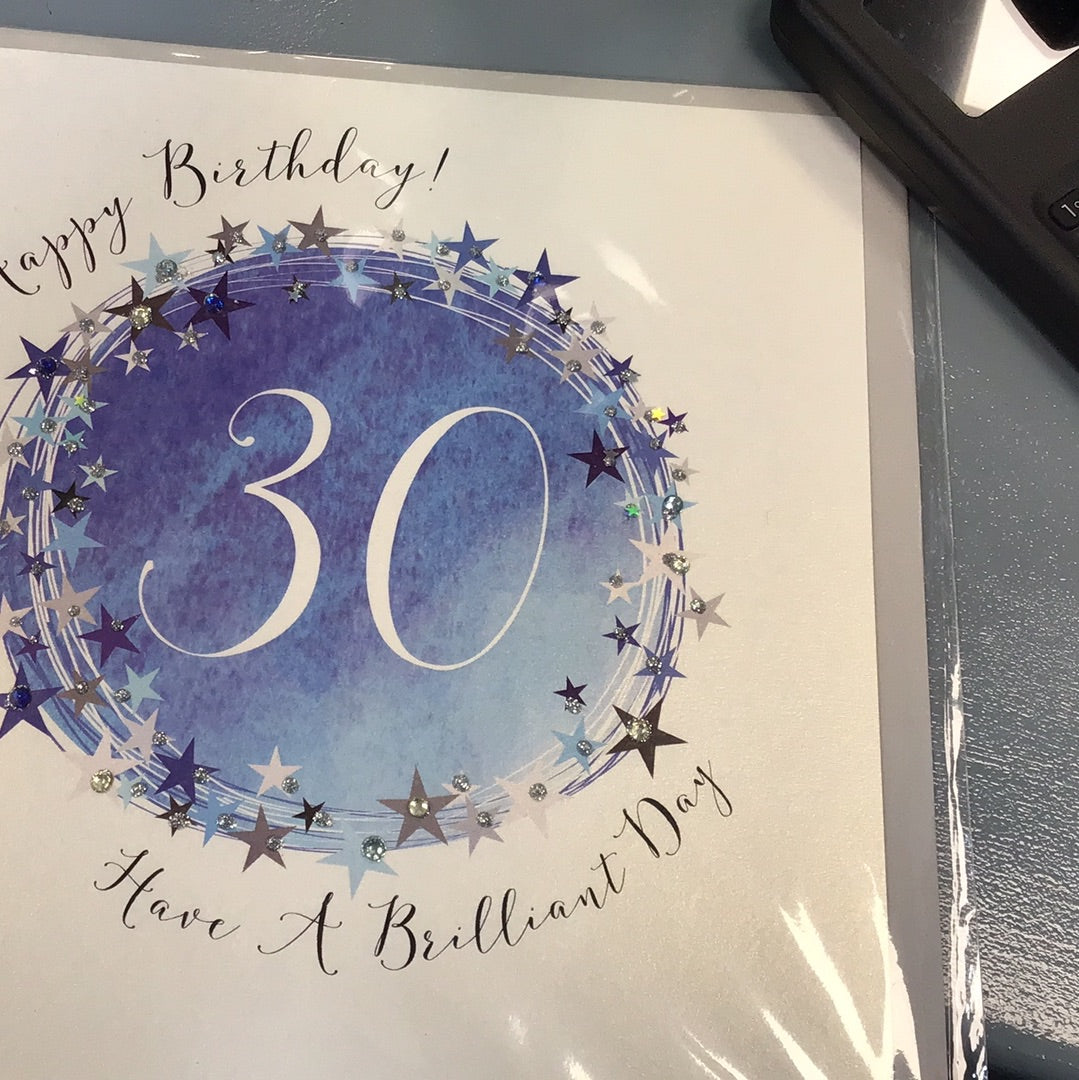 30th Birthday Card - WJB