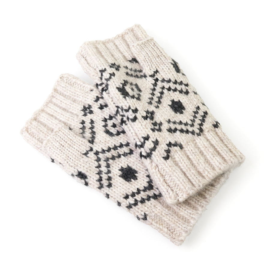 Lars oatmeal scandi wrist warmers for men