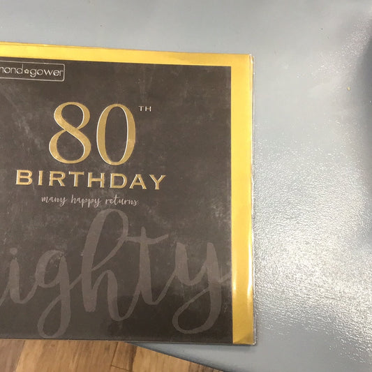 80th Birthday Card - HG