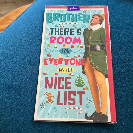Brother Christmas Card - Hallmark