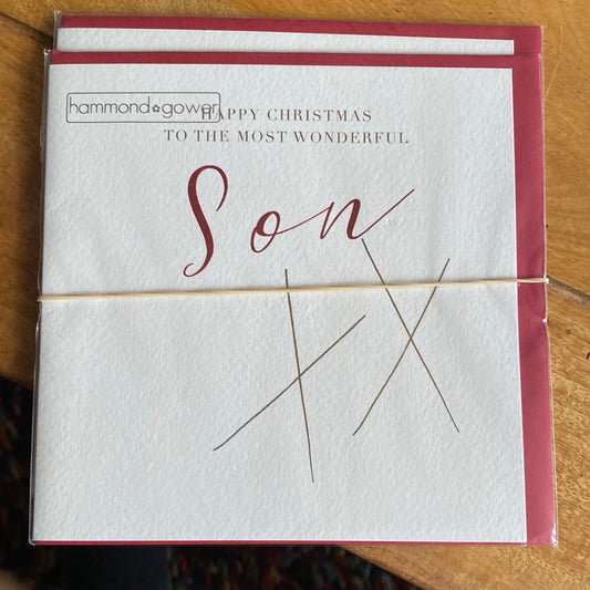 Son Christmas Card - Hammond Gower