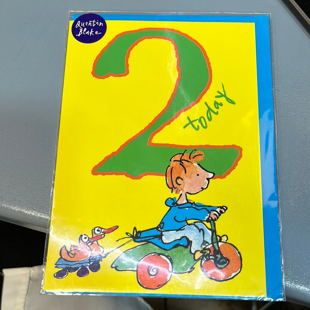 2nd Birthday Card - Woodmansterne