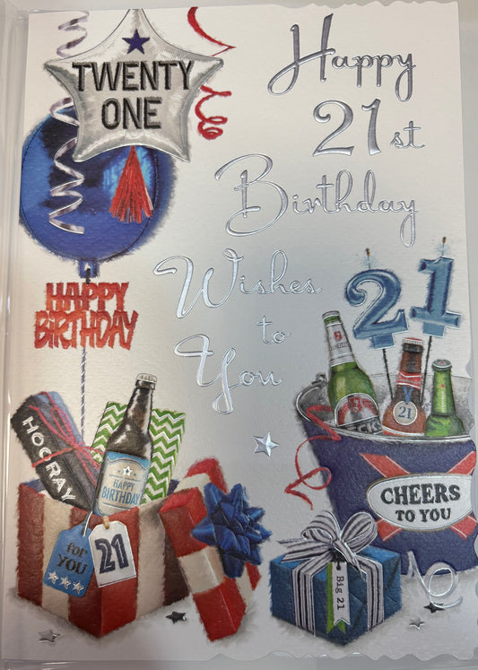 Male Birthday Card Age 21 - Jonny Javelin