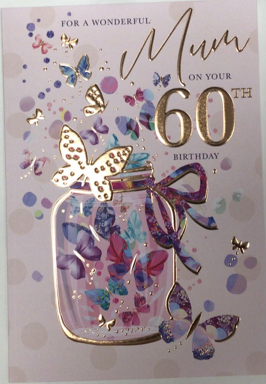 Mum 60th Birthday Card - Words 'n' Wishes