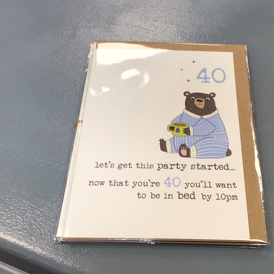 40th birthday card dandelion