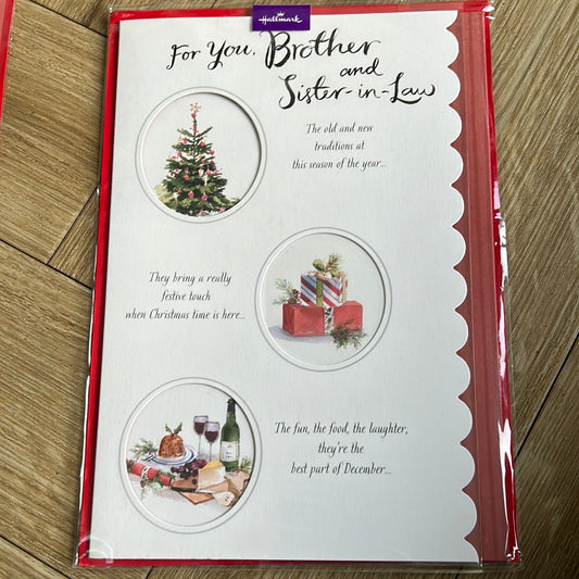 Brother & SIL Christmas Card - Hallmark