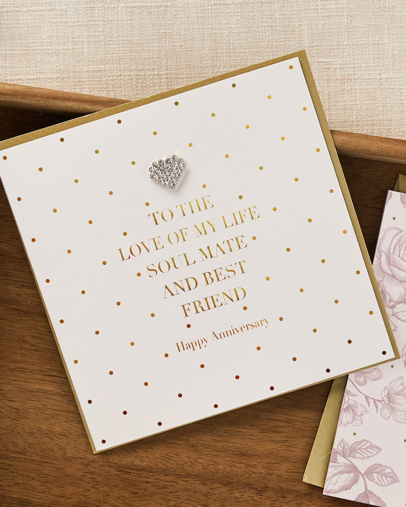To The Love Of My Life Happy Anniversary, Greetings Card