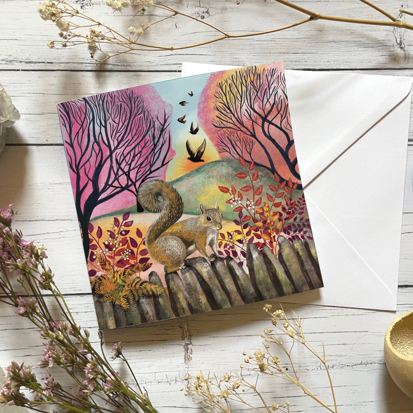 Autumn squirrel Blank Card