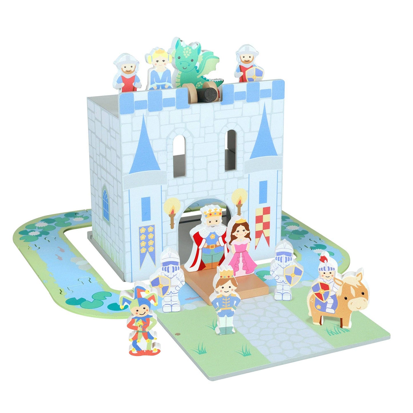 Wooden Castle Play Set