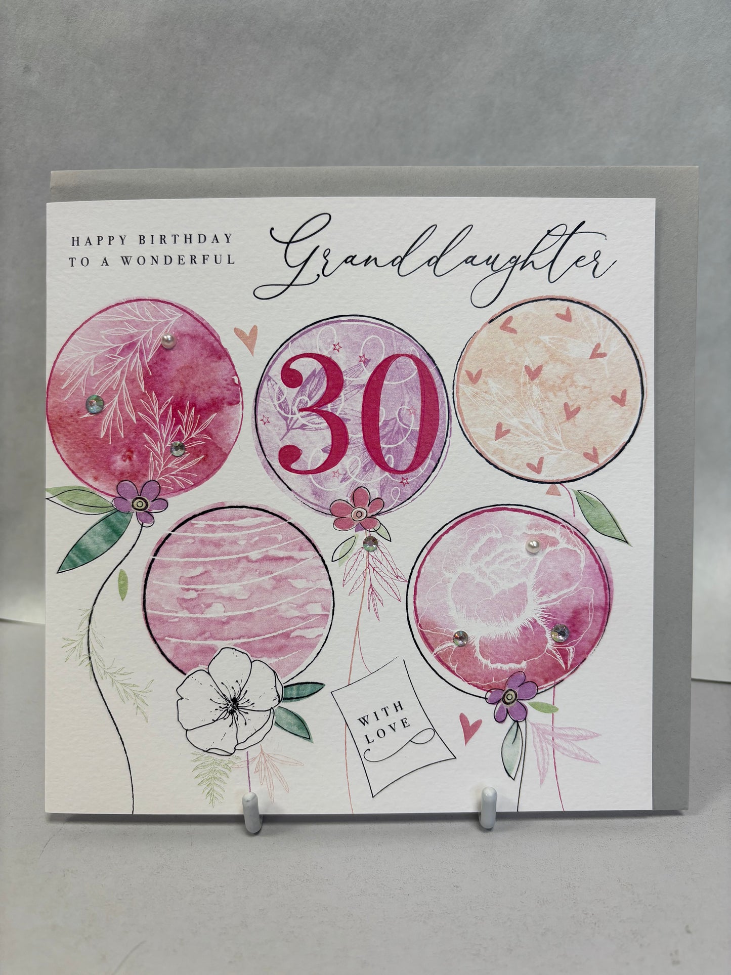 30th Granddaughter Birthday Card - KP