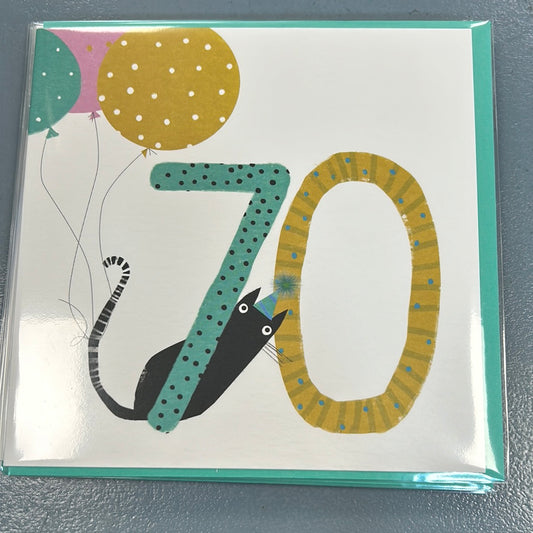 70 Age Birthday Card - Cinnamon Aitch