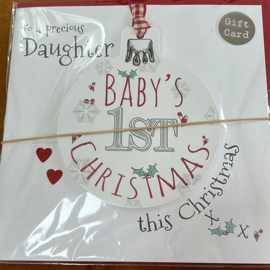 Daughter 1st Christmas Card - Tracey Russell