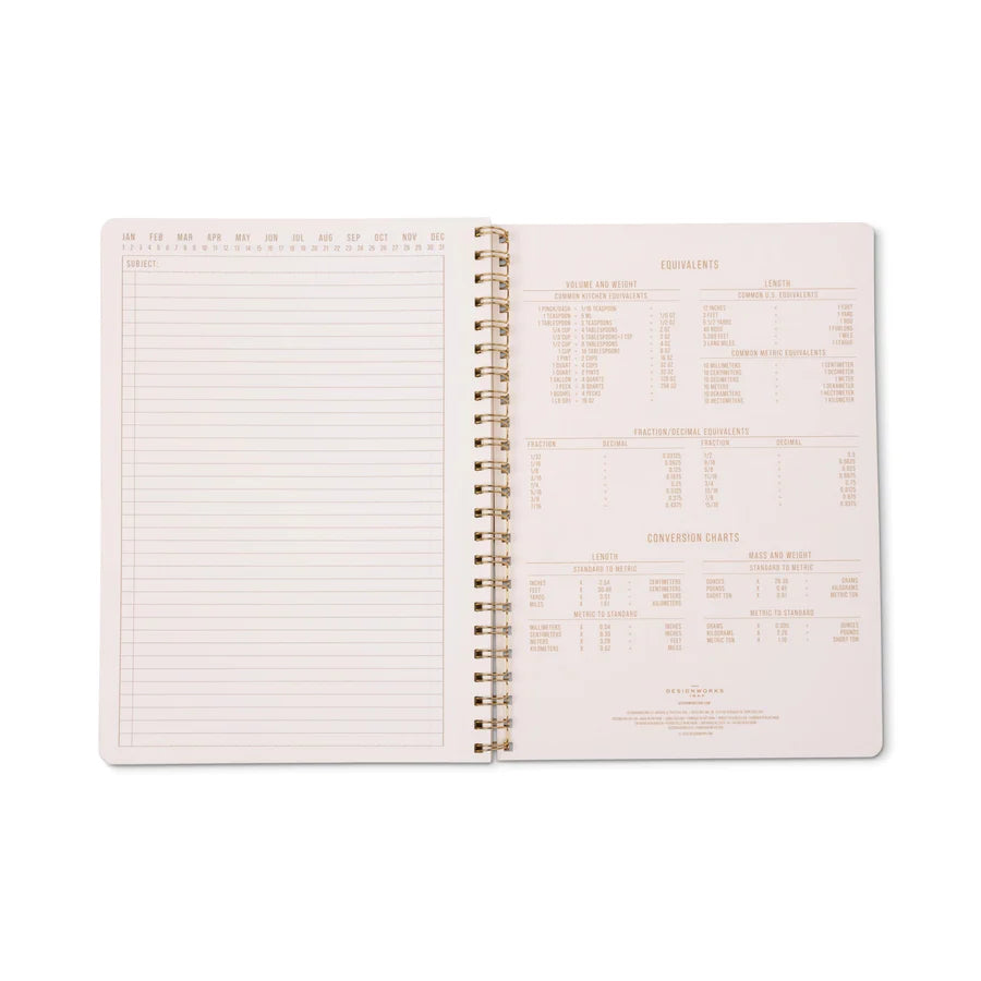 A4 Twin Wire Notebook - Orange Check