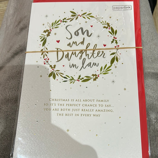 Son & DIL Christmas Card - Paperlink