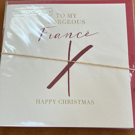 Fiancé Christmas Card - HG