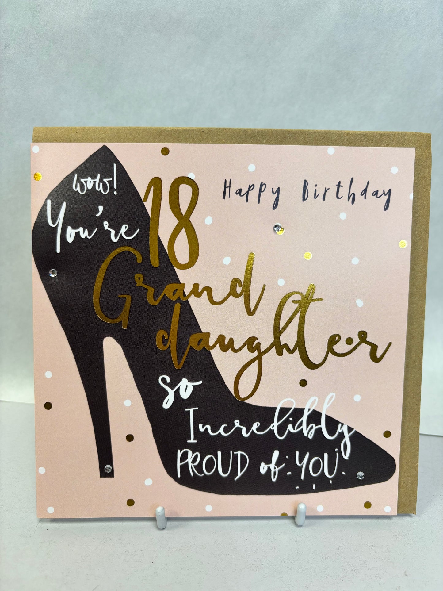 18 Granddaughter birthday card - HG