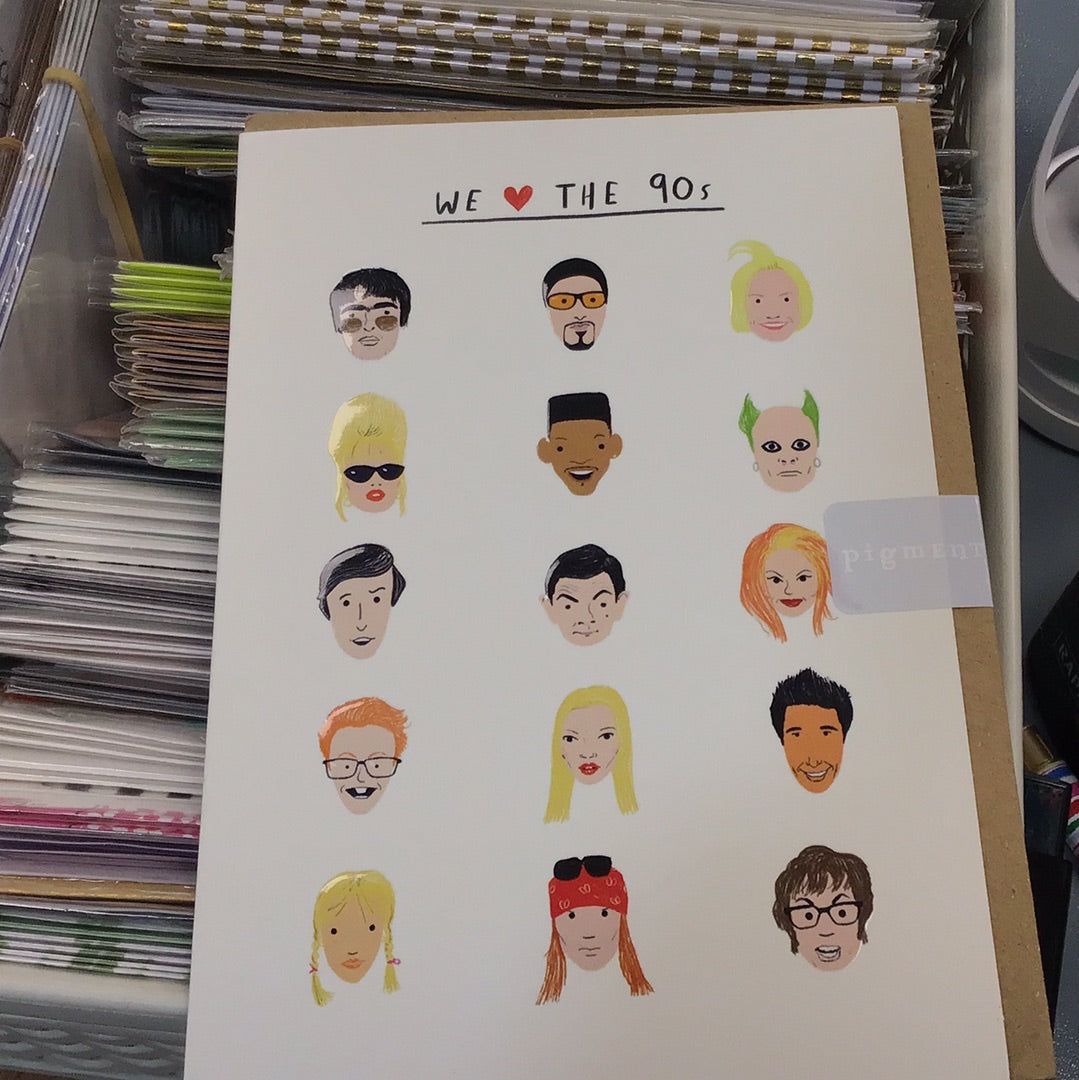 30th Birthday Card - Pigment - 20th century icons