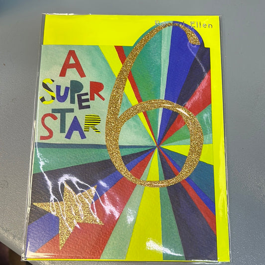 6th Birthday Card - Rachel Ellen