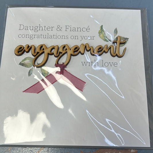 Daughter & Fiancé Engagement Card - TR