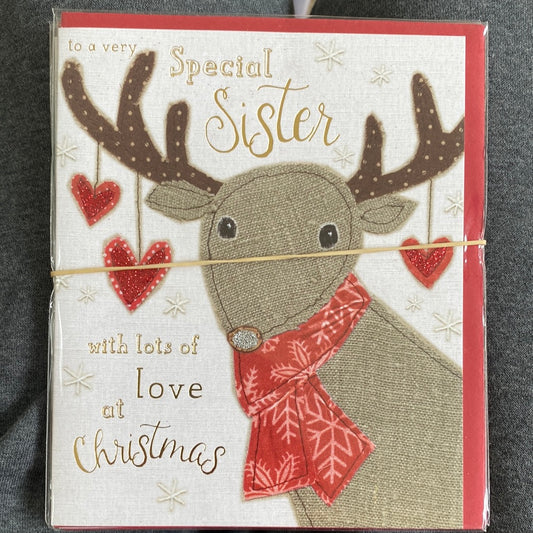 Sister Christmas Card - Blue Eyed Sun