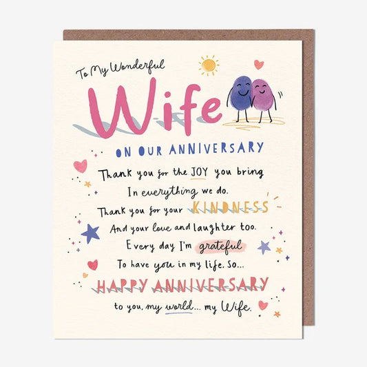 Wife Anniversary Card