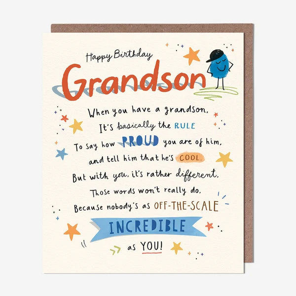 Grandson Birthday Card