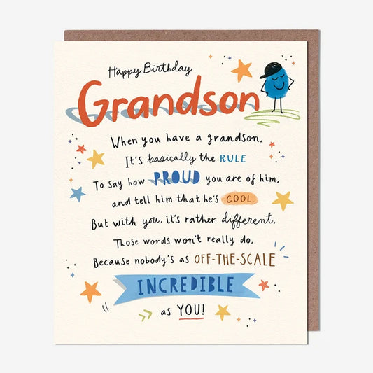 Grandson Birthday Card