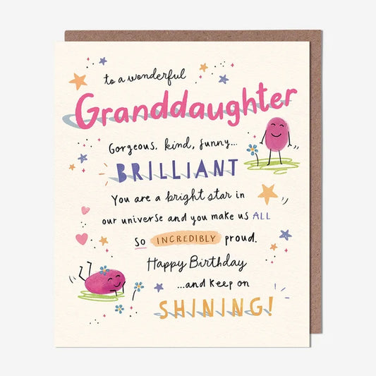 Granddaughter Birthday Card