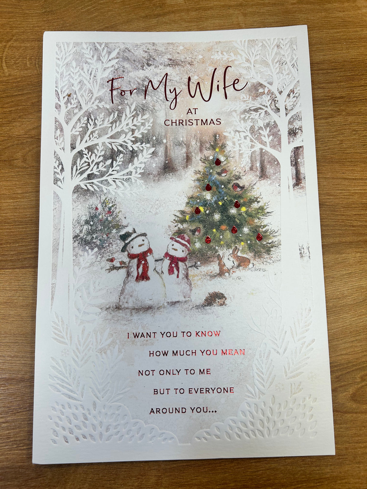 Wife Christmas Card