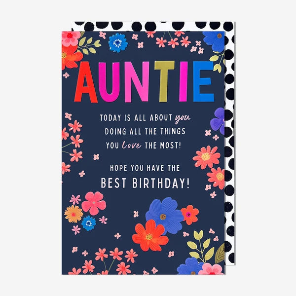 Auntie Birthday Card
