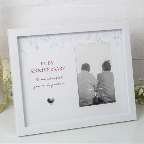 Amore Ruby (40th) Anniversary Frame - 4x6"